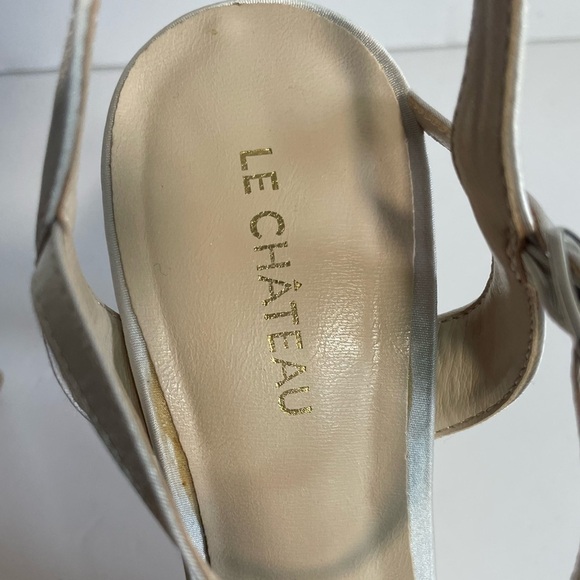 Le Chateau Silver  Studded Strappy Heel - Picture 6 of 8